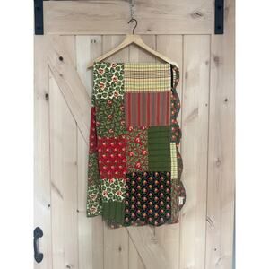 Vintage April Cornell Patchwork Throw Blanket